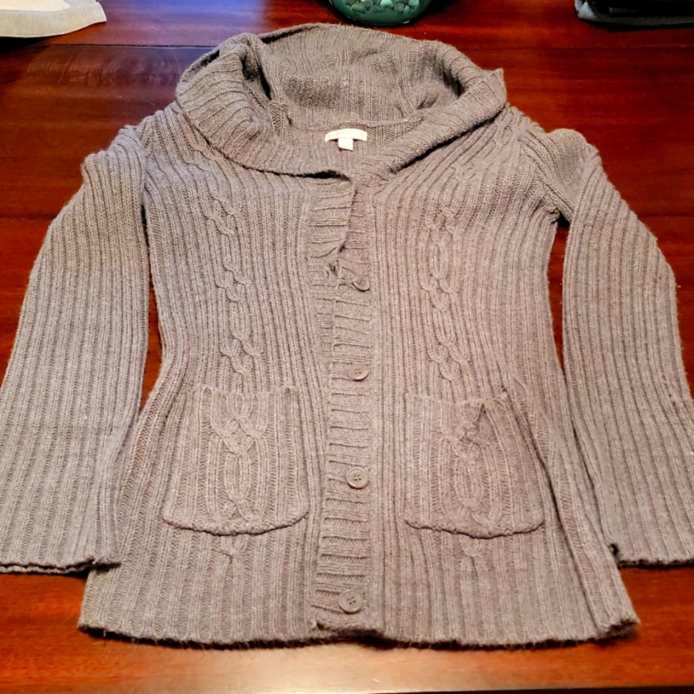 Womens Ribbed Cardigan by New York & Co. Size L.